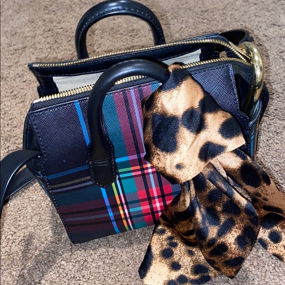 J. Crew Bags Jcrew Black And Plaid Purse Poshmark